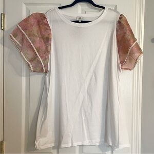 NWT River Island Ruffle-sleeve tee